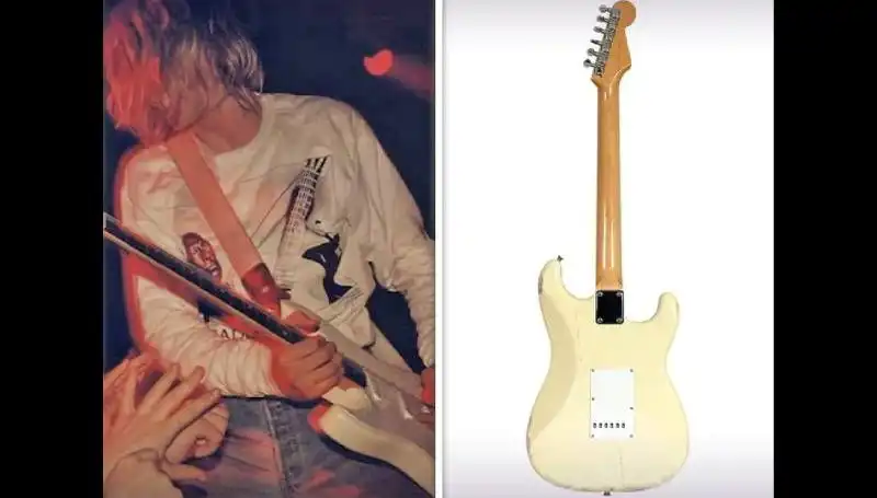 Kurt Cobain'in Efsanevi Gitarı Açık artırmada Rekor Fiyata Satıldı!