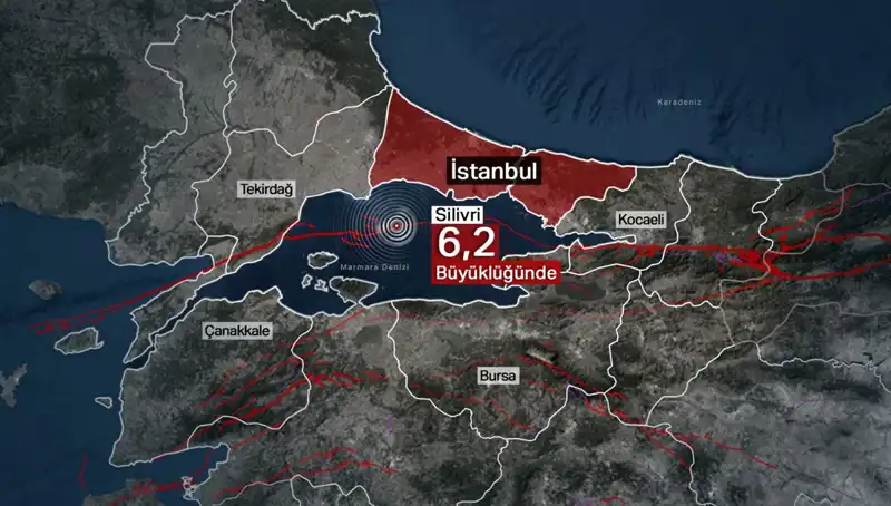 İstanbul'da 6,2 Büyüklüğünde Deprem: Kent Bir Kez Daha Sallandı!