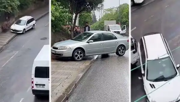 Otobüs Mazot Sızdırdı, Caddeyi Kargaşaya Boğan Kazalar Ortaya Çıktı