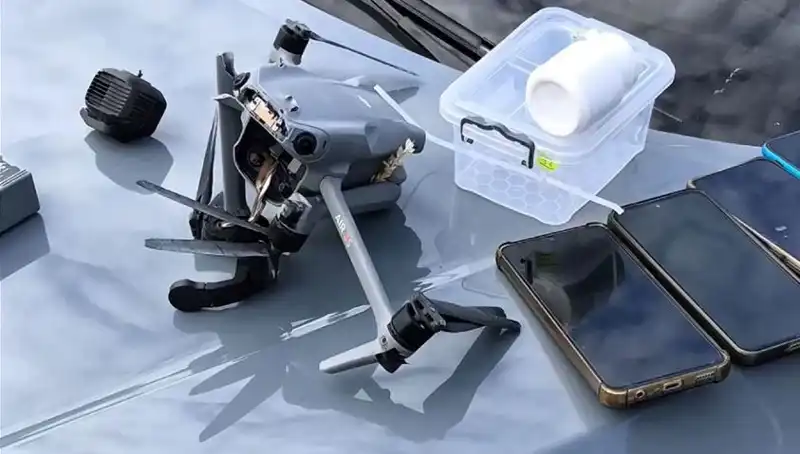 Uyuşturucu Sevkiyatı Yapan Drone Hawk Gözüyle Vuruldu!