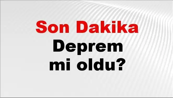 Antalya'da Son Dakika: Deprem Korkuttu, Detaylar Burada!