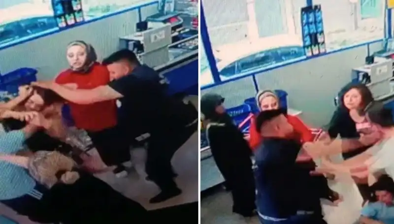 Marketin İçinde Kadına Şok Edici Saldırı: Gözler Şaşkın Kalıyor