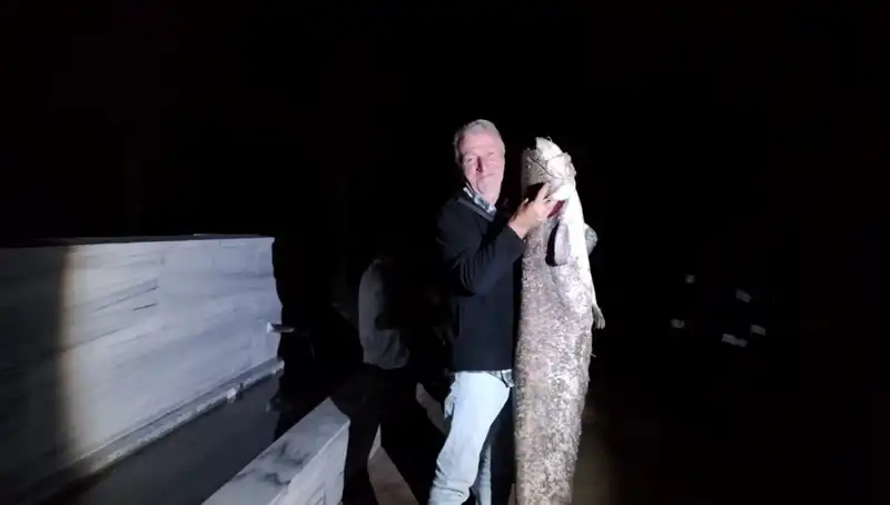 Barajda Oltasına Takılan Dev Balık: Tam 40 Kilogram!